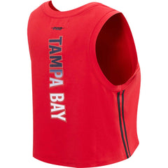 Tampa Bay Buccaneers Pro Standard Women's Ombre Wordmark Classic Cropped Tank Top Red - NFL