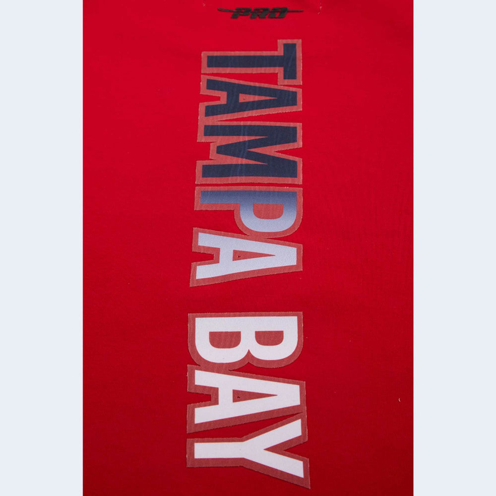 Tampa Bay Buccaneers Pro Standard Women's Ombre Wordmark Classic Cropped Tank Top Red - NFL