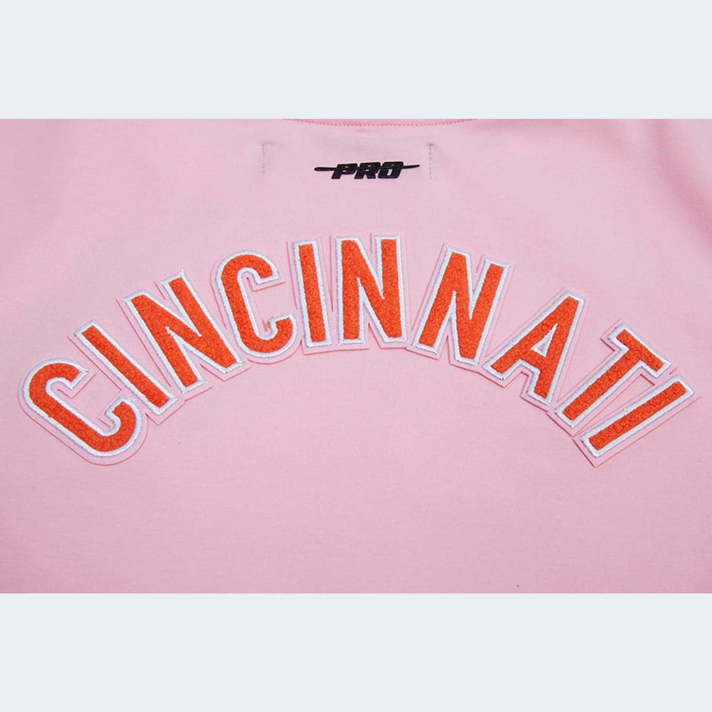 Cincinnati Bengals Pro Standard Women's Cropped Boxy T-Shirt Pink - NFL