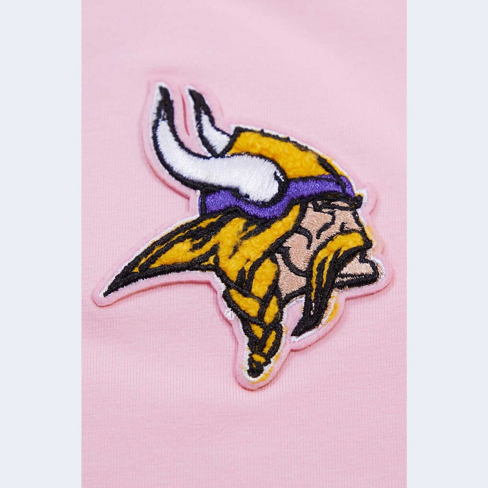 Minnesota Vikings Pro Standard Women's Cropped Boxy T-Shirt Pink - NFL