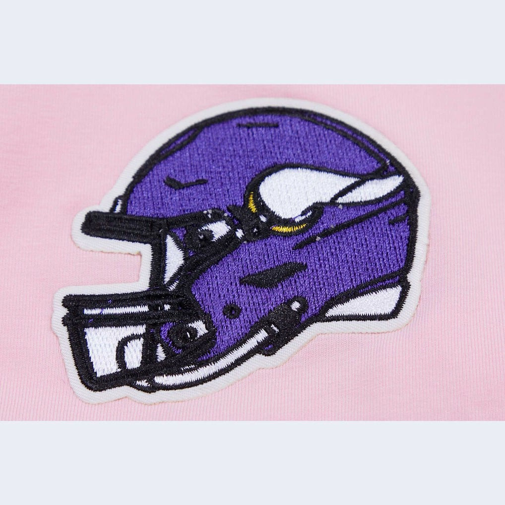 Minnesota Vikings Pro Standard Women's Cropped Boxy T-Shirt Pink - NFL