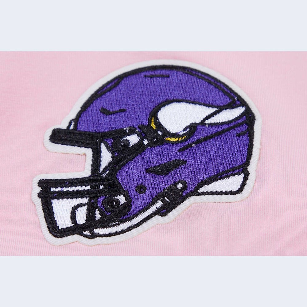 Minnesota Vikings Pro Standard Women's Cropped Boxy T-Shirt Pink - NFL