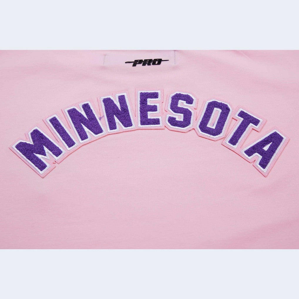 Minnesota Vikings Pro Standard Women's Cropped Boxy T-Shirt Pink - NFL
