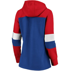 Chicago Cubs Women's Plus Size Colorblock Pullover Hoodie Clearance