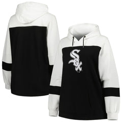 Chicago White Sox Women's Plus Size Colorblock Pullover Hoodie discount