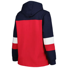 Los Angeles Angels Women's Plus Size Colorblock Pullover Hoodie discount