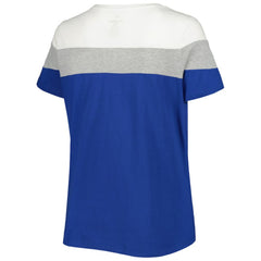 Chicago Cubs Women's Plus Size Colorblock T-Shirt Clearance