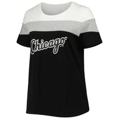 Chicago White Sox Women's Plus Size Colorblock T-Shirt Clearance