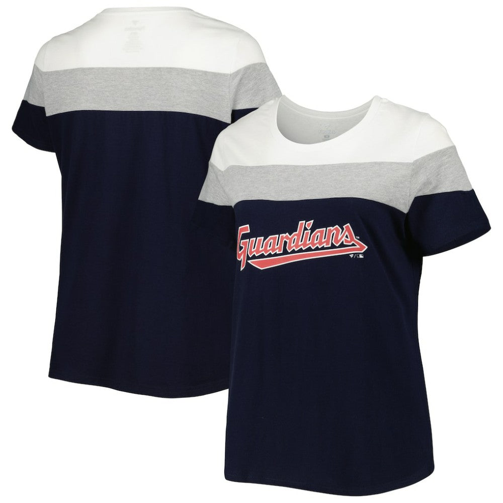 Cleveland Guardians Women's Plus Size Colorblock T-Shirt Lifestyle