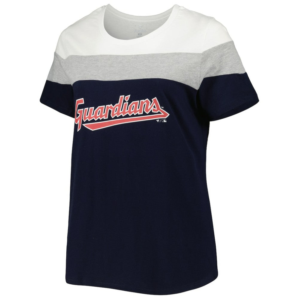 Cleveland Guardians Women's Plus Size Colorblock T-Shirt Lifestyle