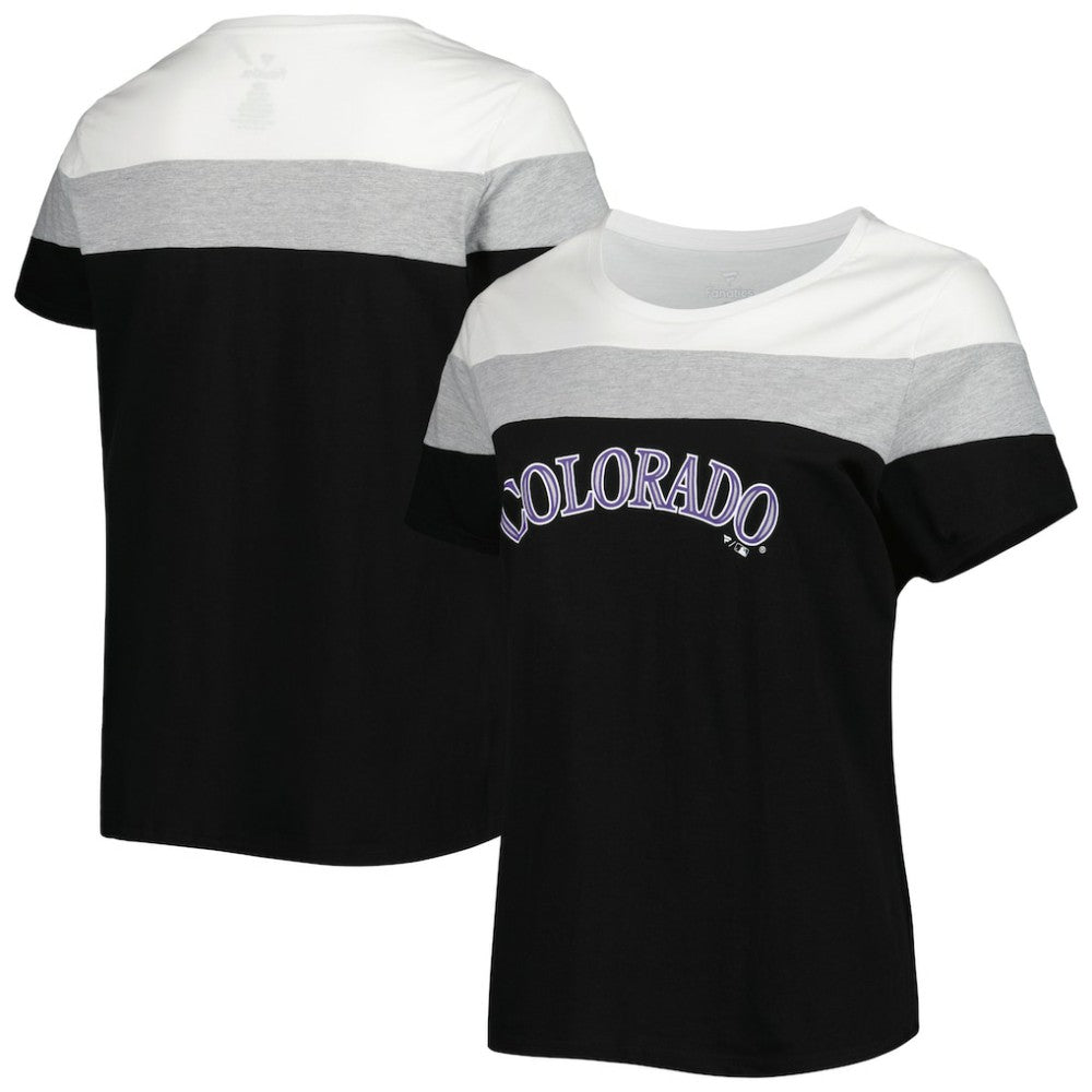 Colorado Rockies Women's Plus Size Colorblock T-Shirt Lifestyle