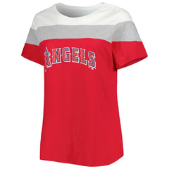 Los Angeles Angels Women's Plus Size Colorblock T-Shirt discount