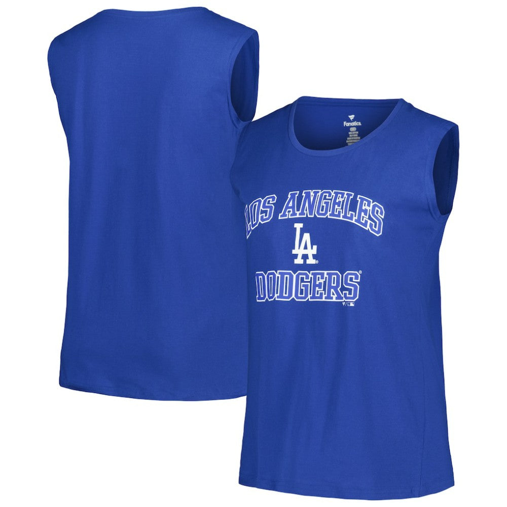 Los Angeles Dodgers Profile Women's Plus Size Tank Top Clearance