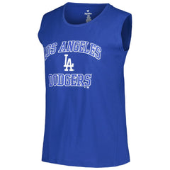 Los Angeles Dodgers Profile Women's Plus Size Tank Top Clearance