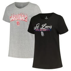 St. Louis Cardinals Profile Women's Plus Size T-Shirt Combo Pack Lifestyle