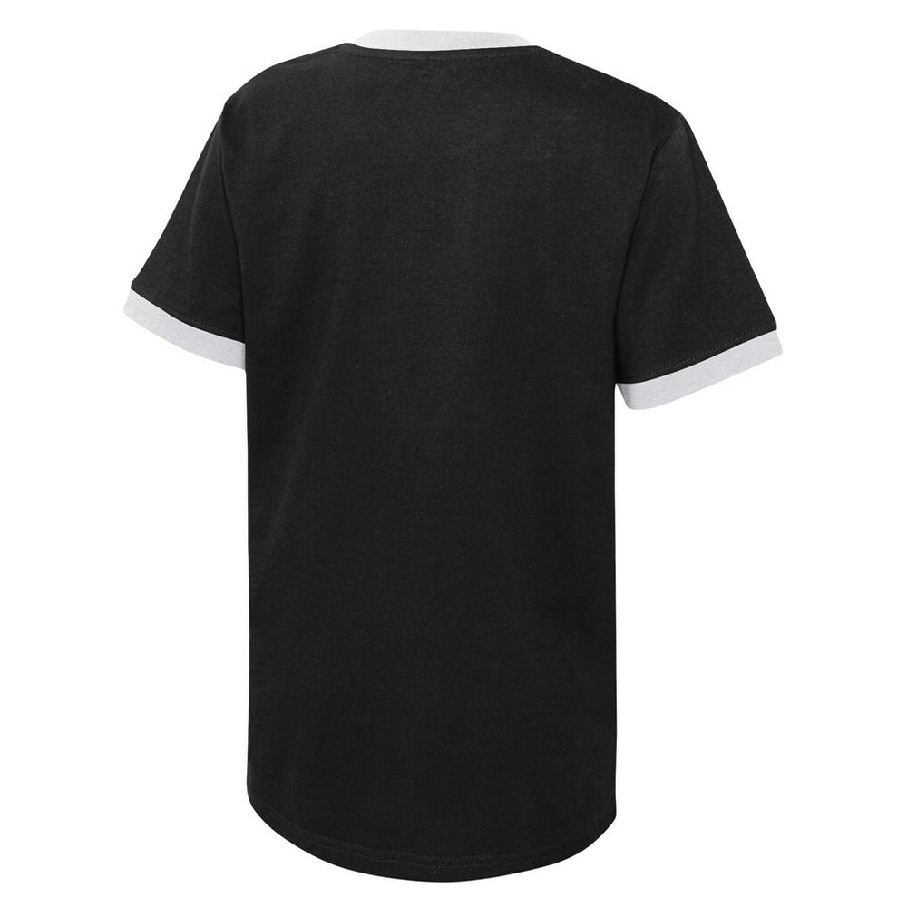 NBA - Brooklyn Nets Youth Hoop City Hometown Ringer T-Shirt - Black