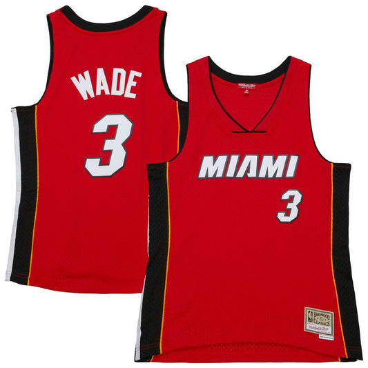 Dwyane Wade Miami Heat Women's 2005/06 Hardwood Classics Swingman Jersey - Red on sale | NBA Jerseys