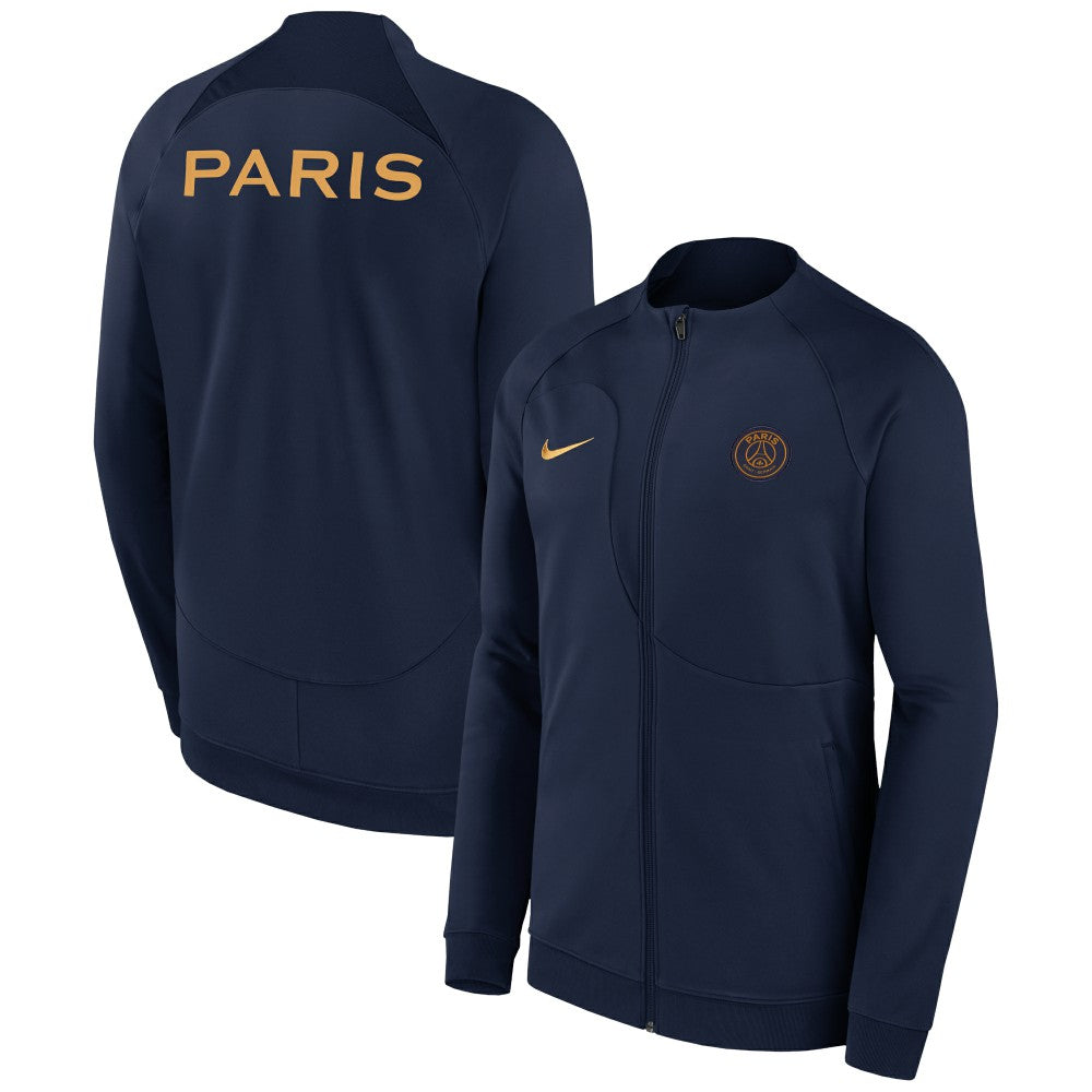 Nike Paris Saint-Germain 2023 Academy Pro Anthem Full-Zip Jacket - Navy