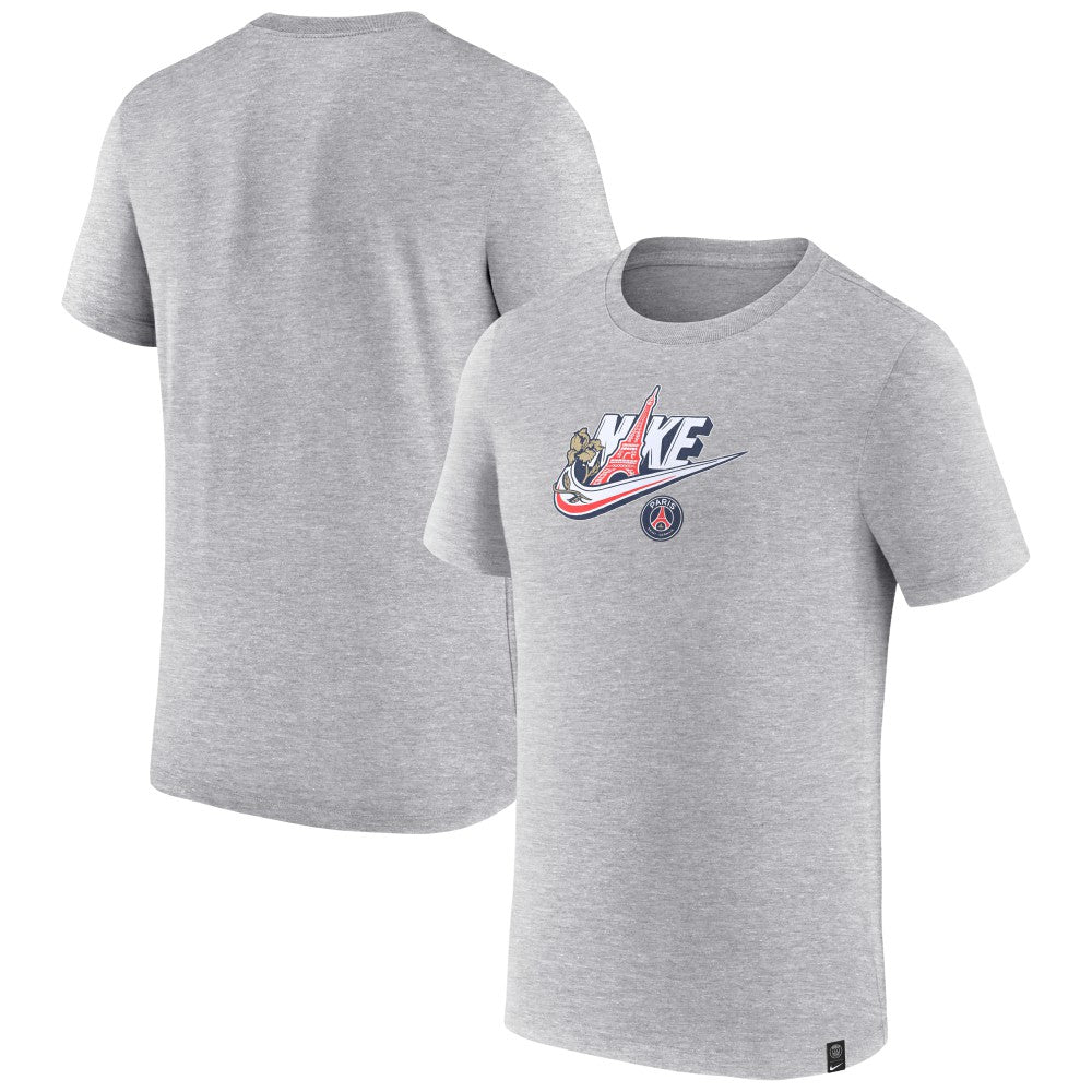 Nike Paris Saint-Germain Futura T-Shirts - Heather Gray