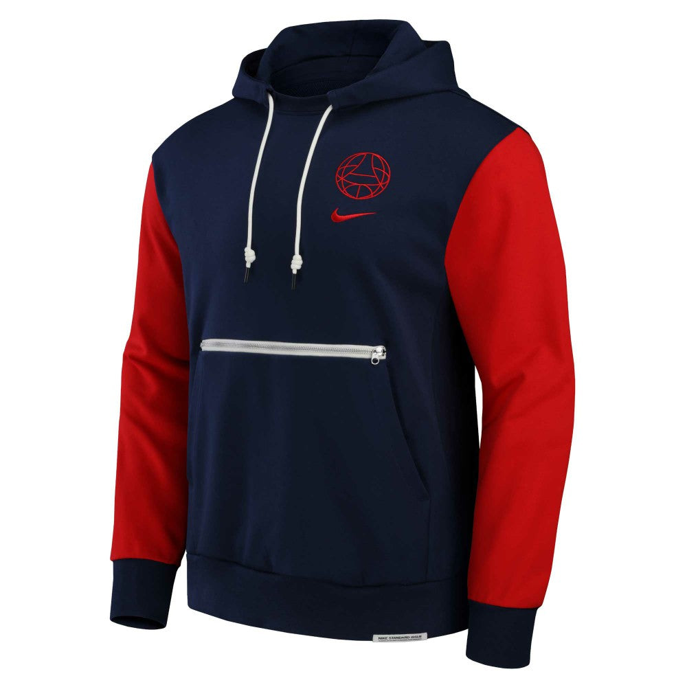Nike Paris Saint-Germain Standard Issue Pullover Hoodie - Navy