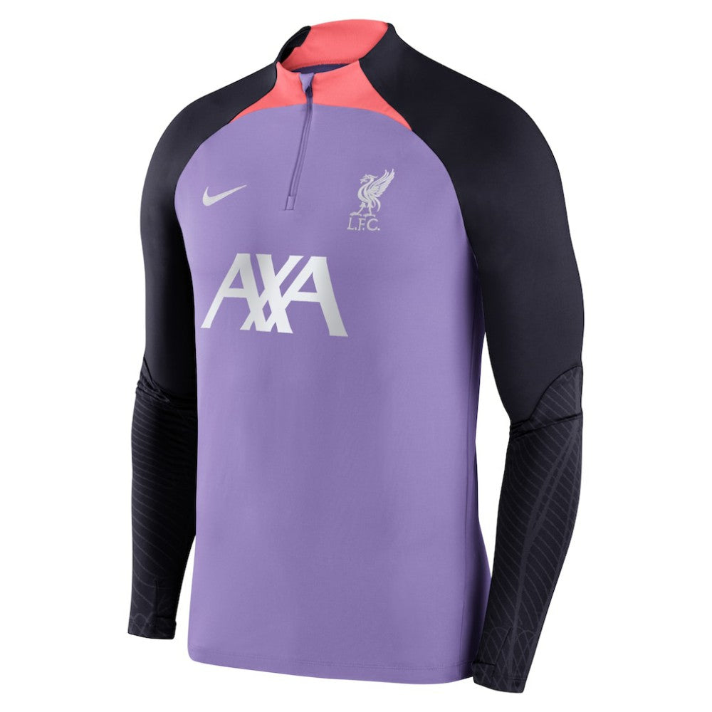 Nike Liverpool Strike Drill 2023/24 Performance Quarter-Zip Long Sleeve Top - Purple