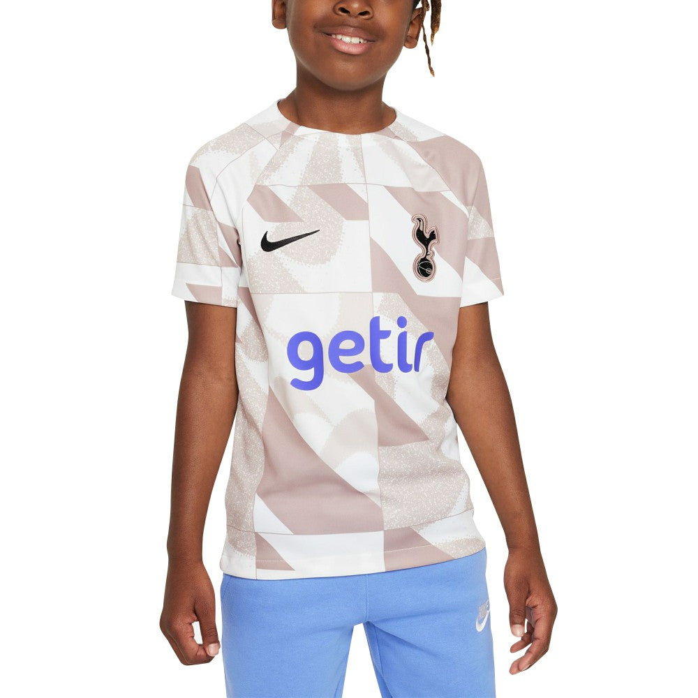 Nike Tottenham Hotspur Youth 2023/24 Academy Pro Performance Pre-Match Top - White