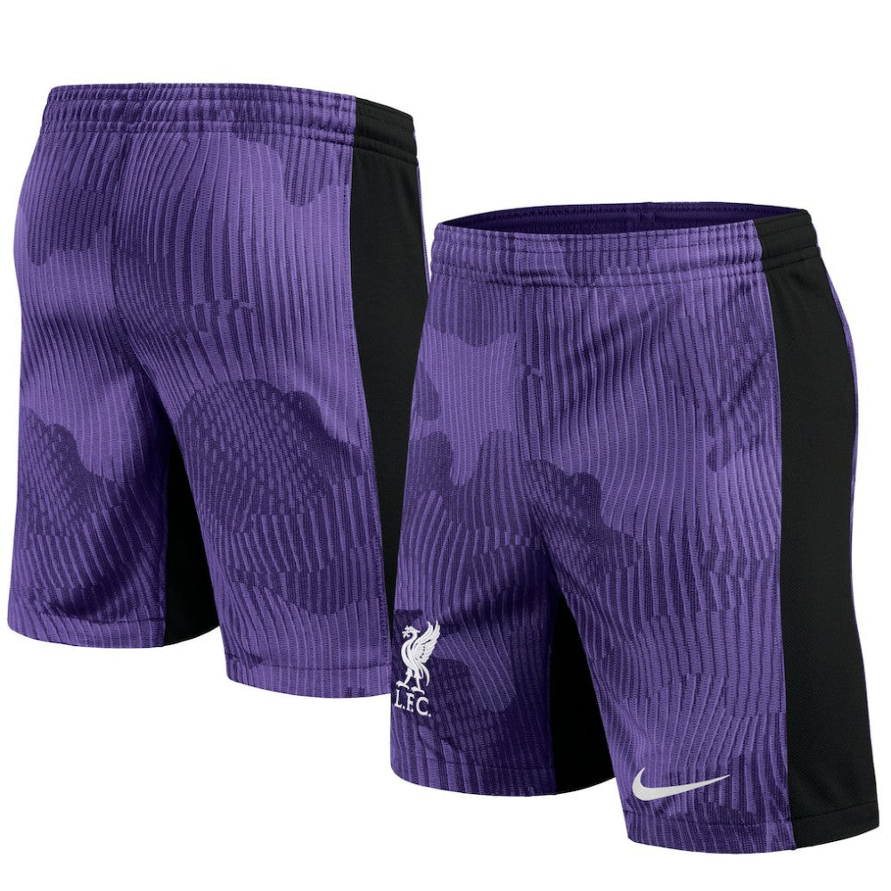 Nike Liverpool Youth 2023/24 Third Stadium Performance Shorts - Purple