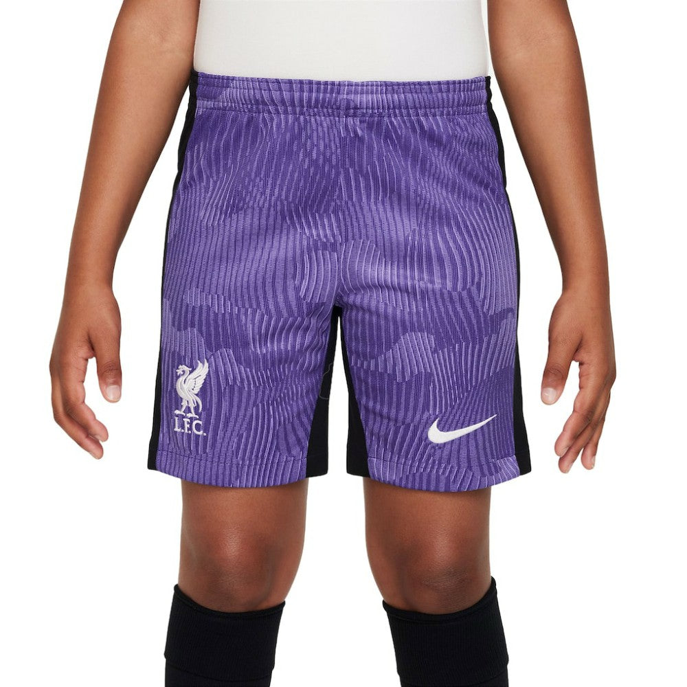 Nike Liverpool Youth 2023/24 Third Stadium Performance Shorts - Purple