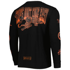 Cincinnati Bengals x BlaCkOWned Unisex Stripes Don't Come Easy Long Sleeve T-Shirt Black - NFL