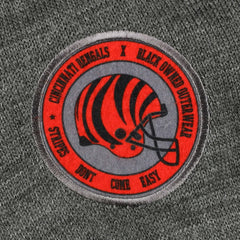 Cincinnati Bengals x BlaCkOWned Stripes Don't Come Easy Pullover Hoodie Gray - NFL