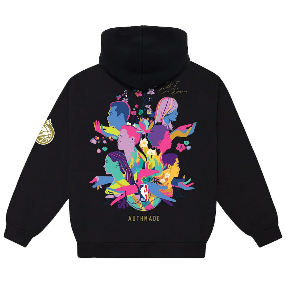 NBA - Orlando Magic AUTHMADE x NBA Unisex AAPI Dreamers Pullover Hoodie - Black