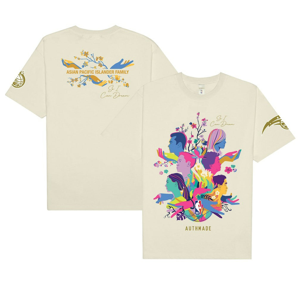 NBA - Orlando Magic AUTHMADE x NBA Unisex AAPI Dreamers T-Shirt - Cream