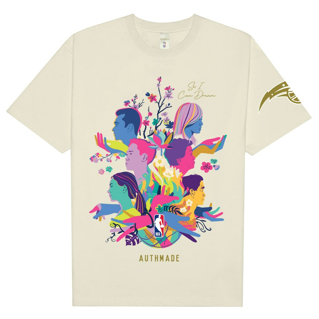 NBA - Orlando Magic AUTHMADE x NBA Unisex AAPI Dreamers T-Shirt - Cream