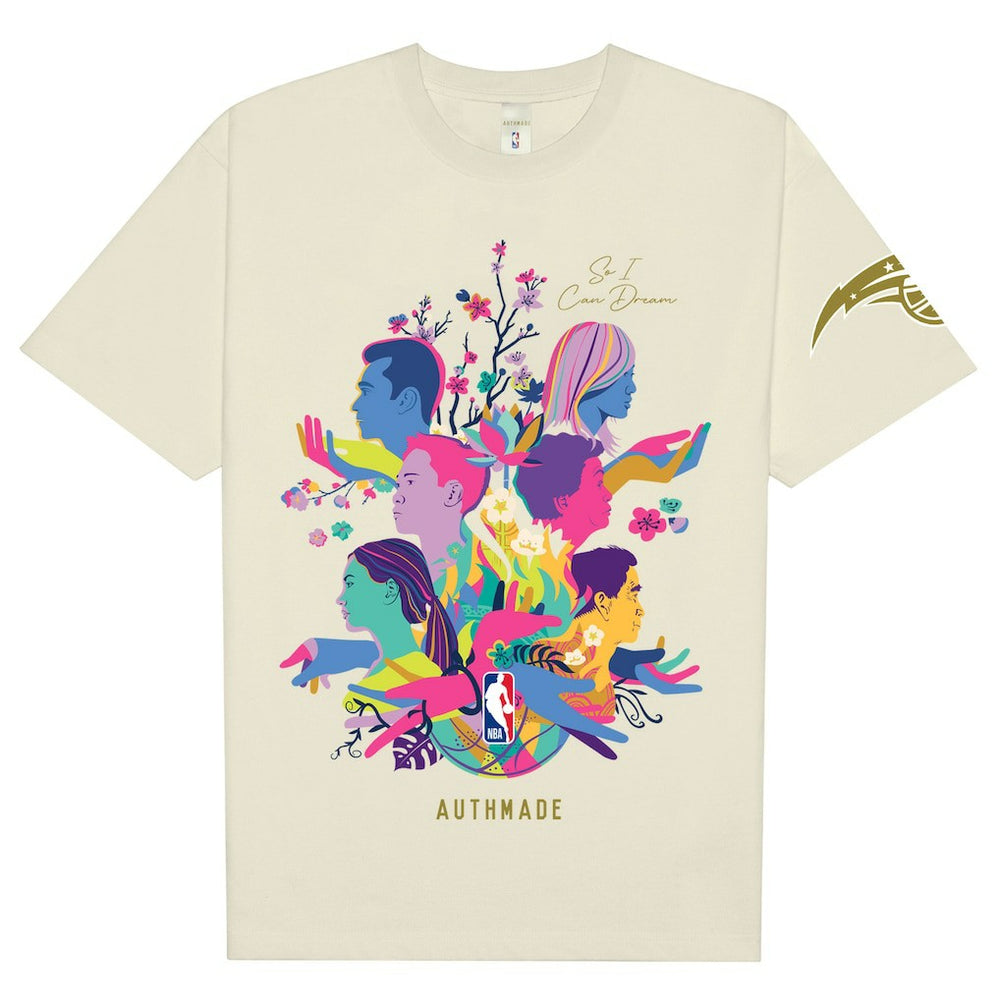 NBA - Orlando Magic AUTHMADE x NBA Unisex AAPI Dreamers T-Shirt - Cream