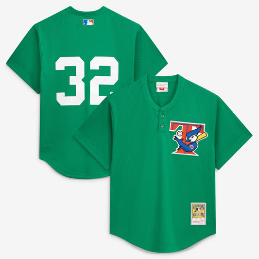 Roy Halladay Toronto Blue Jays Mitchell & Ness Authentic Batting Practice Jersey - Green | MLB Jerseys