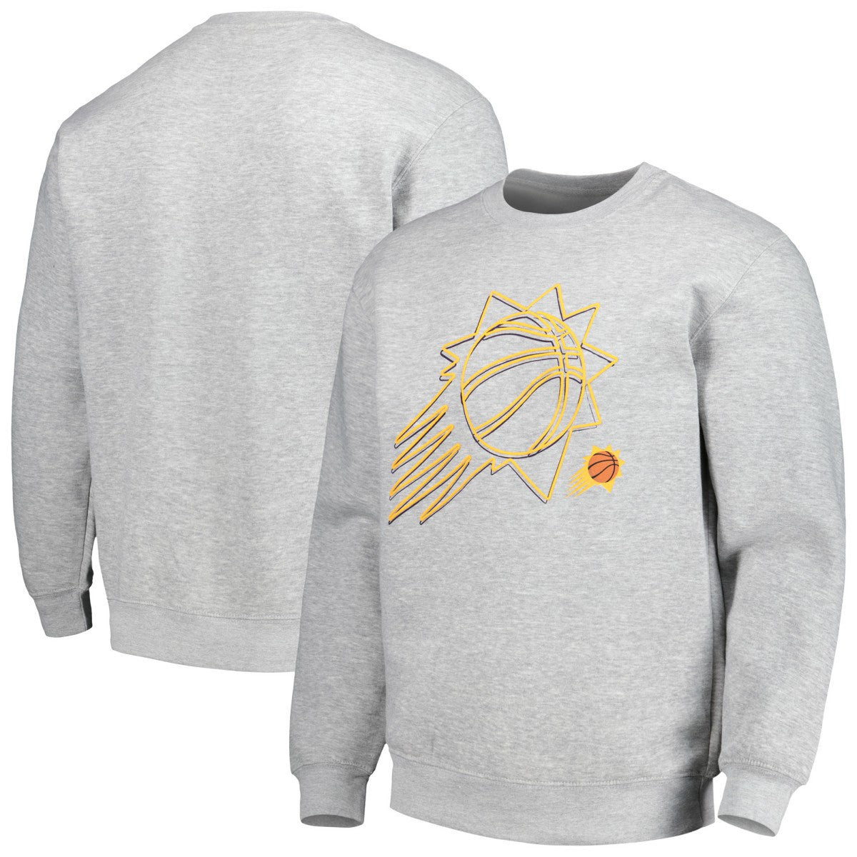 NBA - Phoenix Suns Stadium Essentials Unisex Element Logo Pop Pullover Sweatshirt - Heather Gray