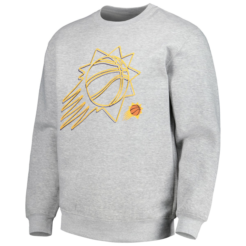 NBA - Phoenix Suns Stadium Essentials Unisex Element Logo Pop Pullover Sweatshirt - Heather Gray