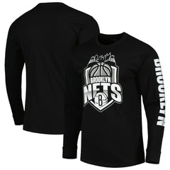 NBA - Brooklyn Nets Stadium Essentials Unisex NBA Crest Long Sleeve T-Shirt - Black