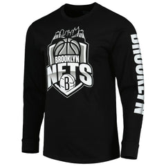 NBA - Brooklyn Nets Stadium Essentials Unisex NBA Crest Long Sleeve T-Shirt - Black