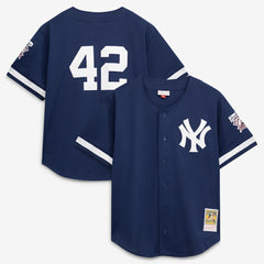 Mariano Rivera New York Yankees Mitchell & Ness Cooperstown Collection Mesh Batting Practice Button-Up Jersey for sale