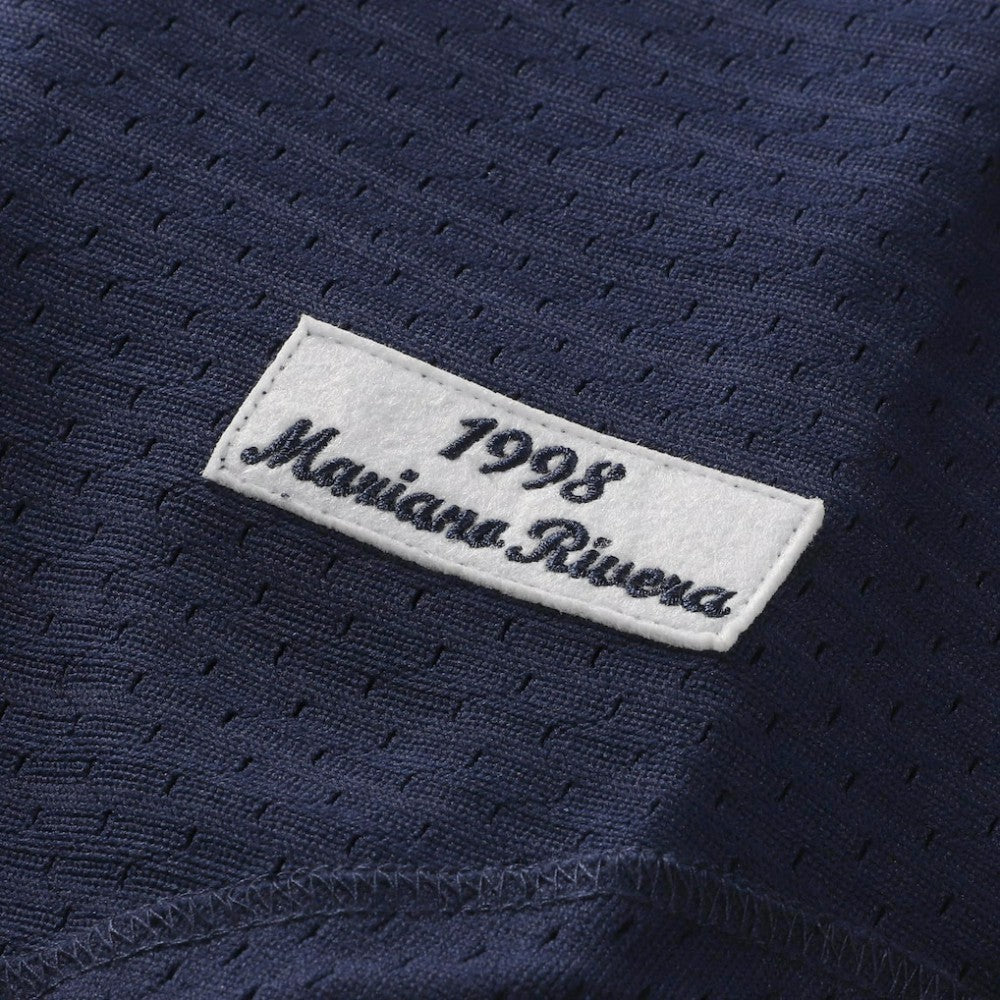 Mariano Rivera New York Yankees Mitchell & Ness Cooperstown Collection Mesh Batting Practice Button-Up Jersey - Navy | MLB Jerseys