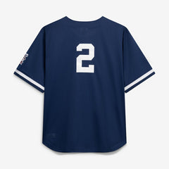 Derek Jeter New York Yankees Mitchell & Ness Cooperstown Collection Mesh Batting Practice Button-Up Jersey Lifestyle