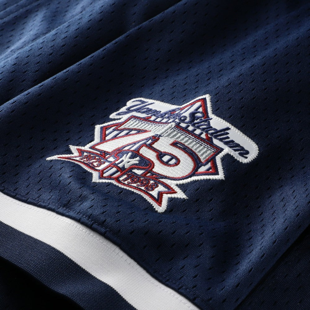 Derek Jeter New York Yankees Mitchell & Ness Cooperstown Collection Mesh Batting Practice Button-Up Jersey - Navy | MLB Jerseys