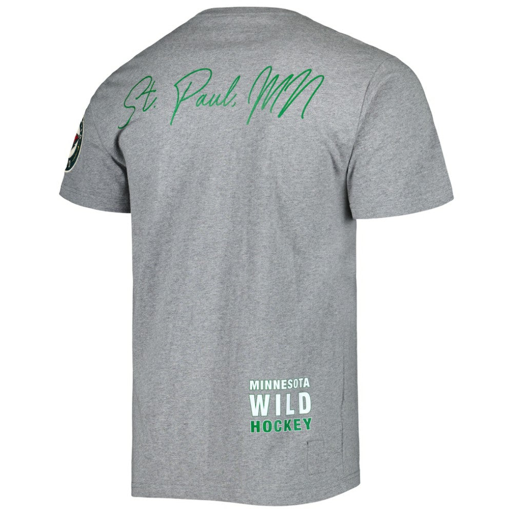 Minnesota Wild - Mitchell & Ness City Collection T-Shirt Heather Gray