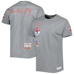 New York Rangers Mitchell & Ness City Collection T-Shirt Heather Gray
