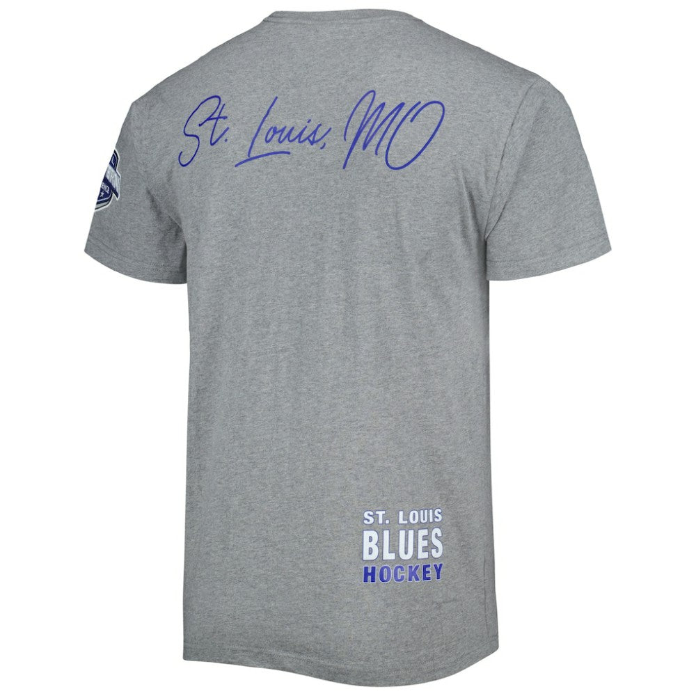 St. Louis Blues - Mitchell & Ness City Collection T-Shirt Heather Gray