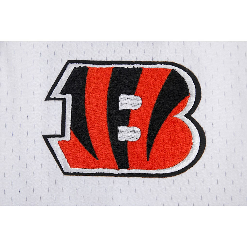Joe Burrow Cincinnati Bengals Pro Standard Mesh Baseball Button-Up T-Shirt White - NFL
