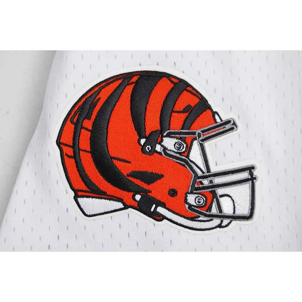 Joe Burrow Cincinnati Bengals Pro Standard Mesh Baseball Button-Up T-Shirt White - NFL