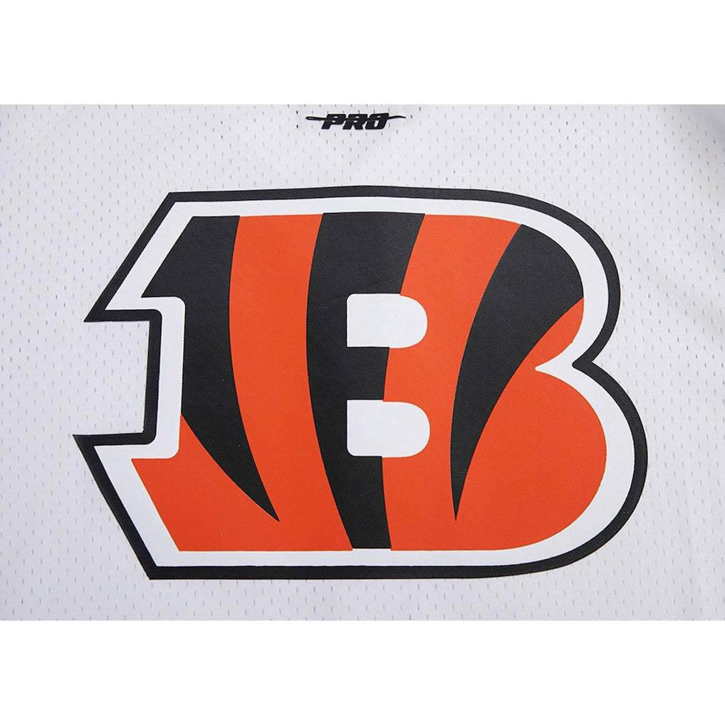 Joe Burrow Cincinnati Bengals Pro Standard Mesh Baseball Button-Up T-Shirt White - NFL