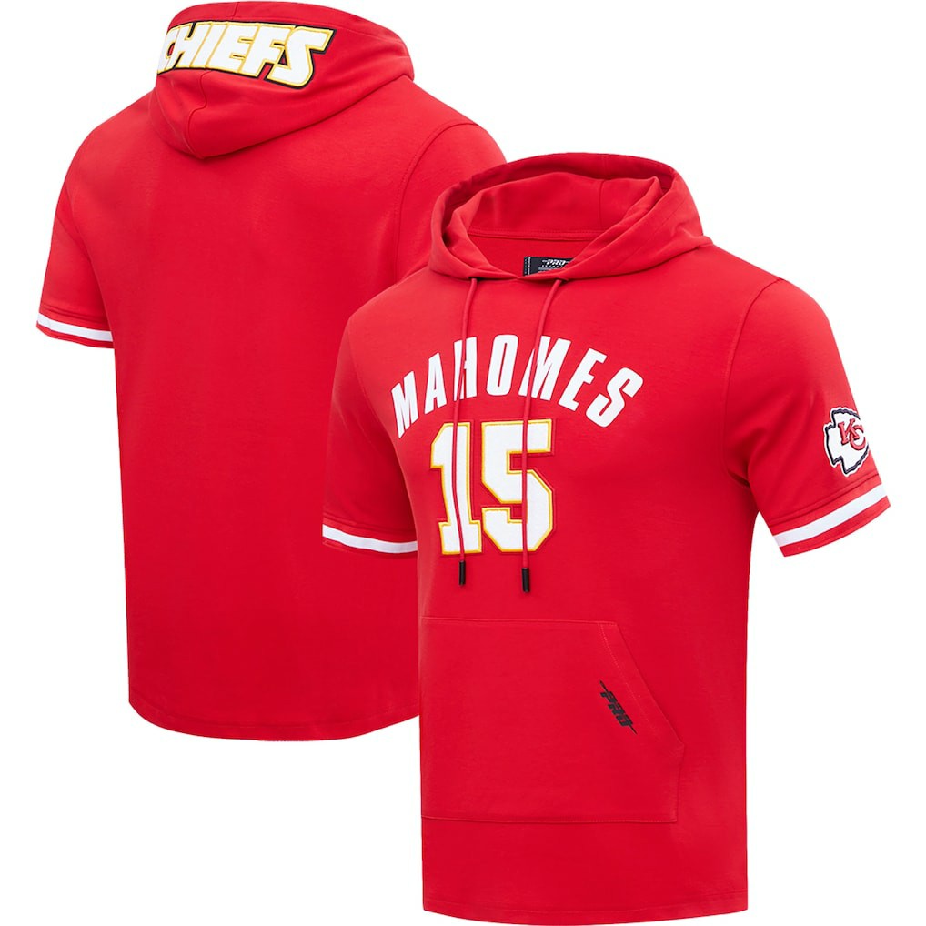 Patrick Mahomes Kansas City Chiefs Pro Standard Player Name & Number Hoodie T-Shirt Red - NFL